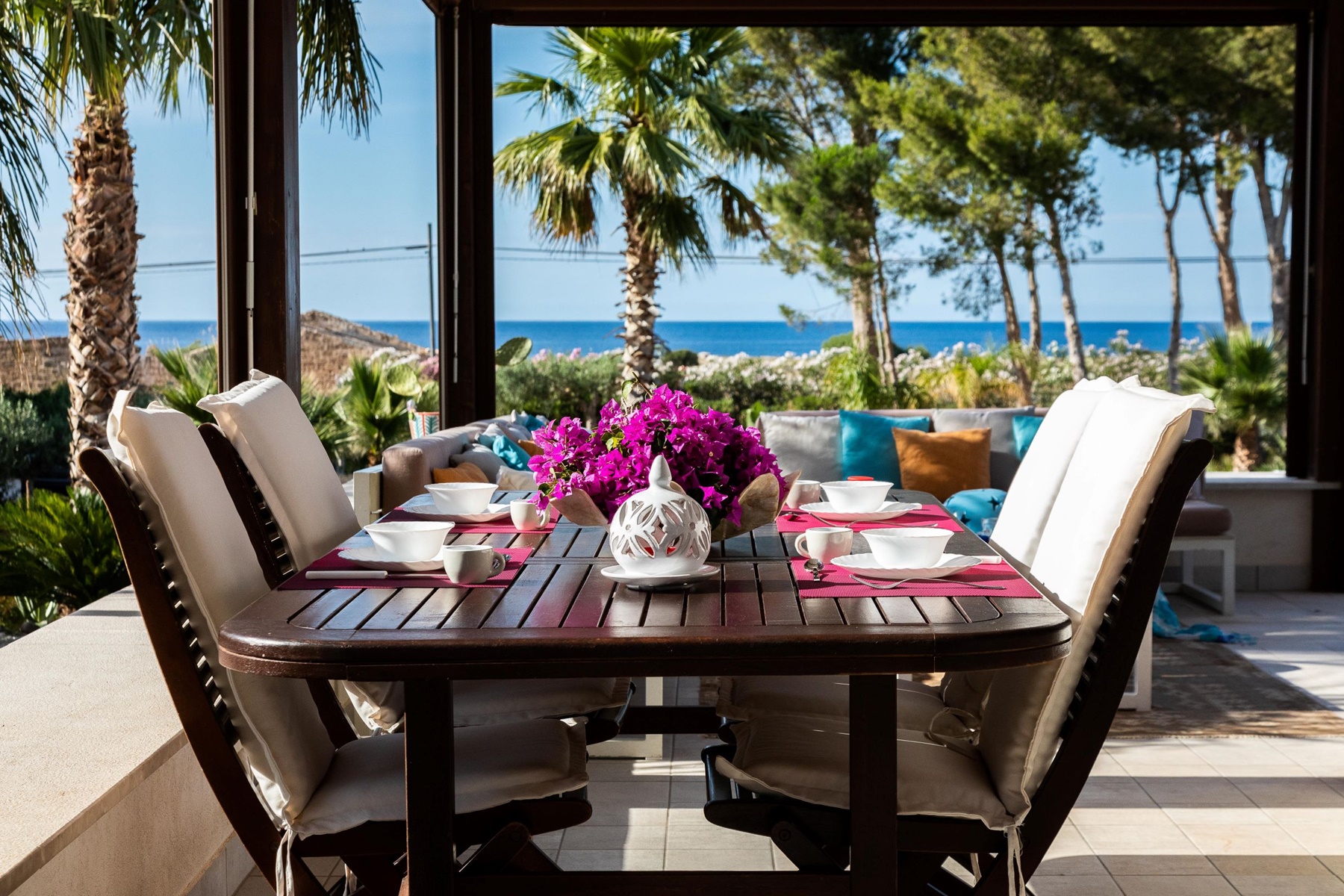 sizilien ferien information san vito lo capo ferienhaus villa aronica terrasse meerblick