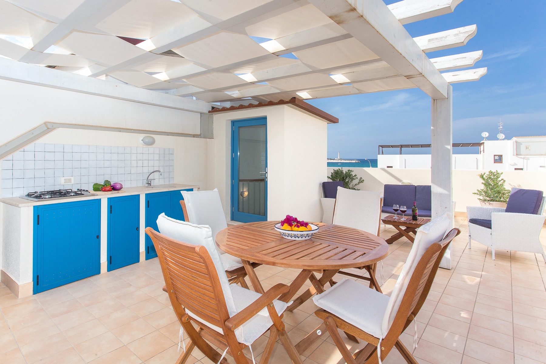 sizilien ferien information san vito lo capo ferienhaus villa casa blu küche