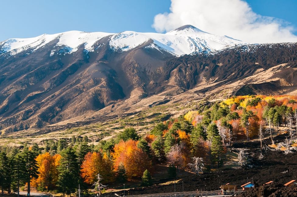 sizilien ferien information trecastagni ferienhaus villa panoramablick etna schneebedeckt