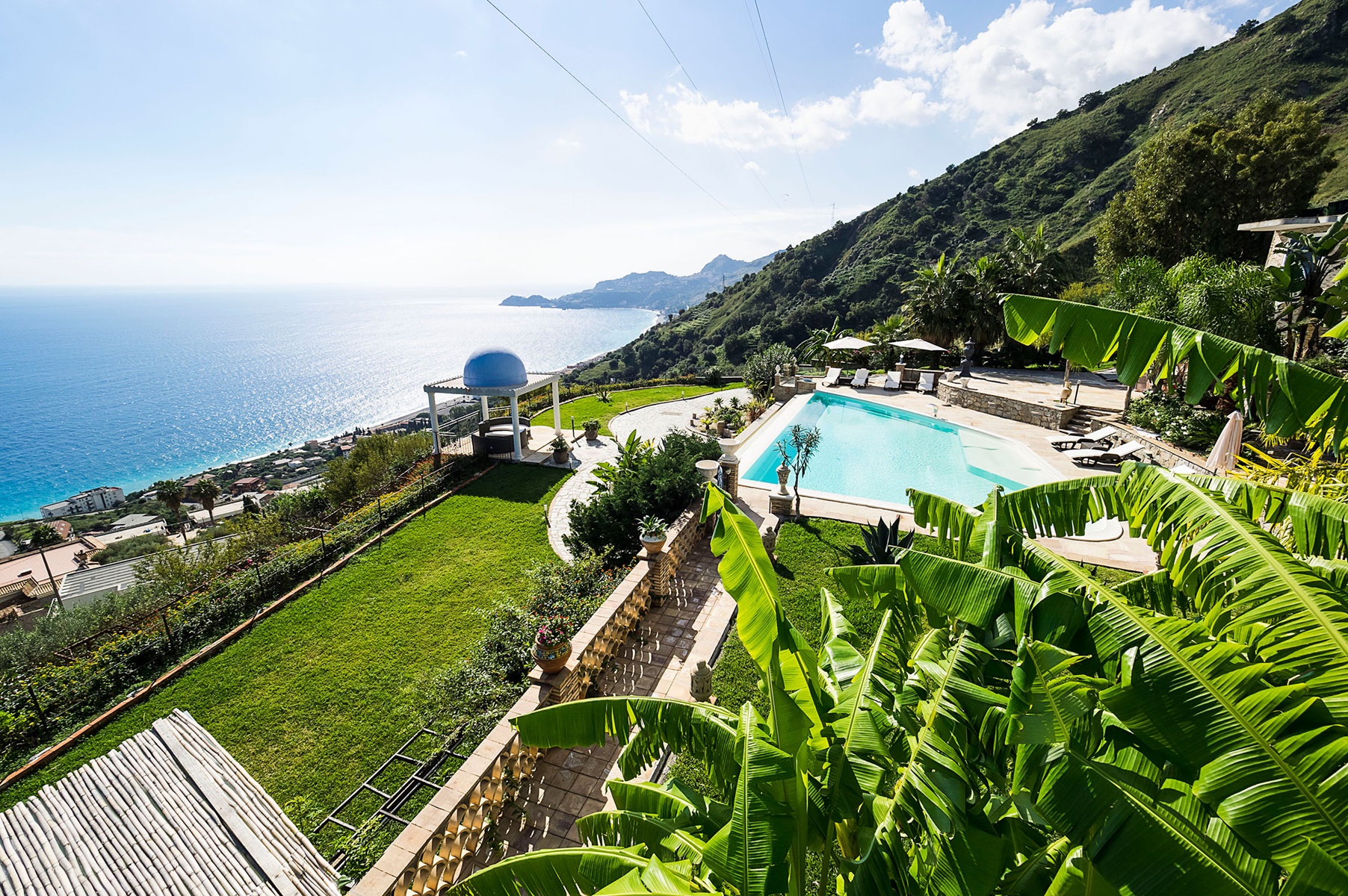 sizilien ferien information taormina ferienhaus villa pool meerblick